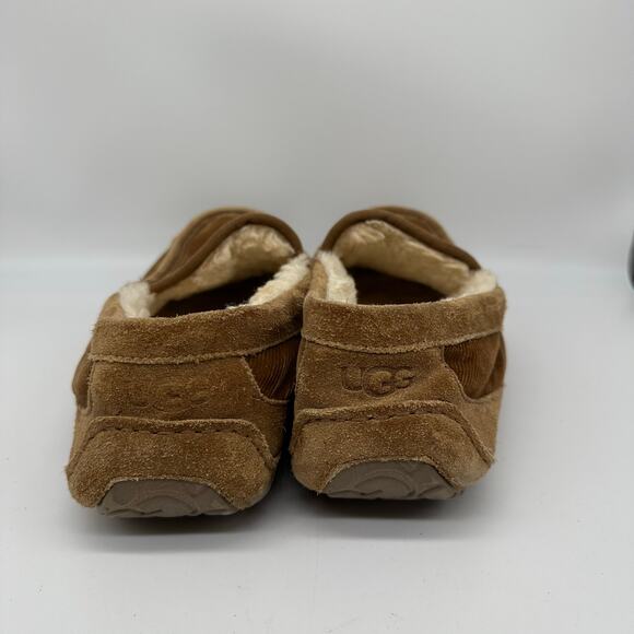 Ugg Ascot Chestnut Brown Corduroy Moccasin Slippers Mens Size 12 main image 4